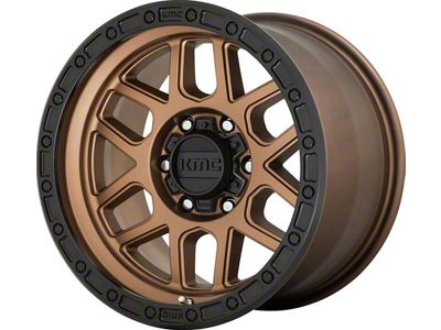 KMC Mesa Matte Bronze with Black Lip 8-Lug Wheel; 17x9; 18mm Offset (03-09 RAM 2500)