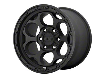 KMC Dirty Harry Textured Black 8-Lug Wheel; 17x8.5; 0mm Offset (03-09 RAM 3500 SRW)