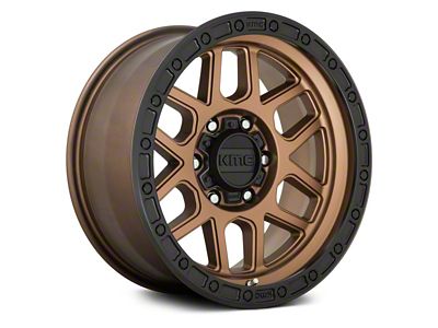 KMC Mesa Matte Bronze with Black Lip 8-Lug Wheel; 20x9; 0mm Offset (03-09 RAM 3500 SRW)