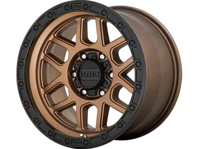 KMC Mesa Matte Bronze with Black Lip 8-Lug Wheel; 17x9; -12mm Offset (03-09 RAM 3500 SRW)
