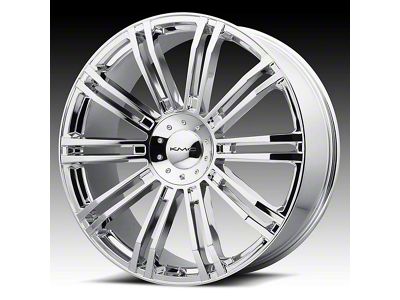 KMC D2 Chrome 6-Lug Wheel; 24x9.5; 35mm Offset (04-08 F-150)