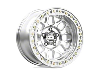 KMC Grenade Crawl Beadlock Machined 6-Lug Wheel; 17x8.5; 0mm Offset (04-08 F-150)