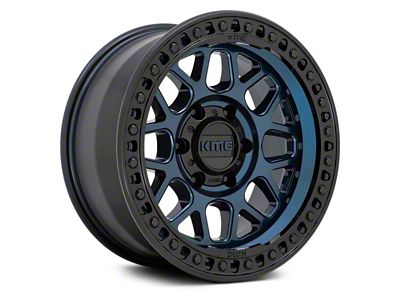 KMC GRS Midnight Blue with Gloss Black Lip 6-Lug Wheel; 18x9; 18mm Offset (04-08 F-150)