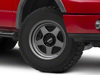 KMC Lobo Matte Anthracite 6-Lug Wheel; 17x8.5; 18mm Offset (04-08 F-150)