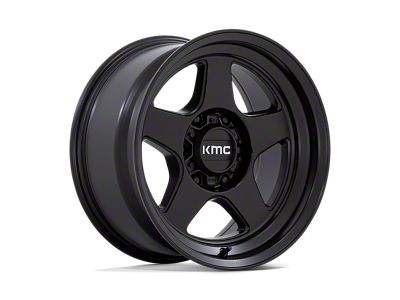 KMC Lobo Matte Black 6-Lug Wheel; 17x8.5; -10mm Offset (04-08 F-150)