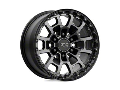 KMC Summit Satin Black with Gray Tint 6-Lug Wheel; 17x8.5; 18mm Offset (04-08 F-150)