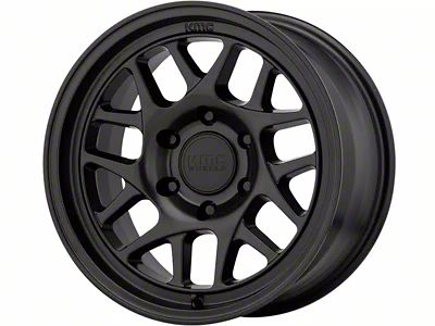 KMC Bully Ol Satin Black 6-Lug Wheel; 17x8.5; 18mm Offset (07-13 Sierra 1500)