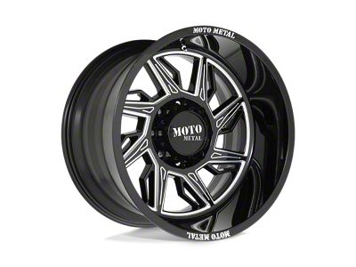 KMC Crosshair Satin Black with Machined Face and Tinted Clear 6-Lug Wheel; 20x8.5; 15mm Offset (07-13 Sierra 1500)