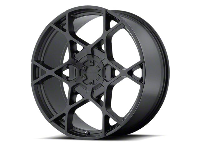 KMC Crosshair Satin Black 6-Lug Wheel; 24x9.5; 15mm Offset (07-13 Sierra 1500)