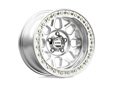 KMC Grenade Crawl Beadlock Machined 6-Lug Wheel; 17x8.5; 0mm Offset (07-13 Sierra 1500)