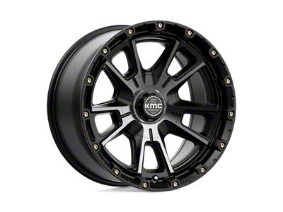KMC Mesa Candy Red with Black Lip 6-Lug Wheel; 17x9; 18mm Offset (07-13 Sierra 1500)