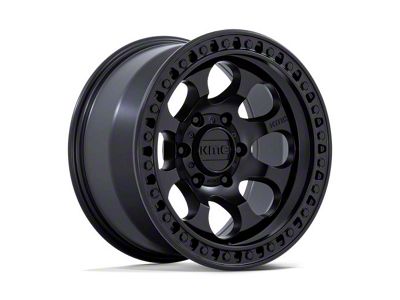 KMC Riot SBL Satin Black 6-Lug Wheel; 18x9; 18mm Offset (07-13 Sierra 1500)