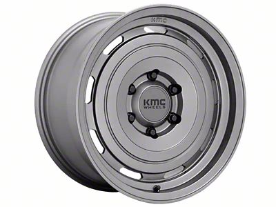 KMC Roswell Matte Anthracite 6-Lug Wheel; 17x8.5; 18mm Offset (07-13 Sierra 1500)