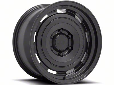 KMC Roswell Satin Black 6-Lug Wheel; 17x8.5; 18mm Offset (07-13 Sierra 1500)