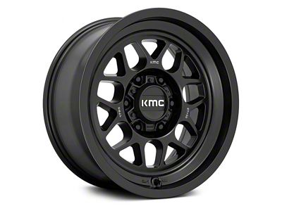 KMC Terra Satin Black 6-Lug Wheel; 18x8.5; 0mm Offset (07-13 Sierra 1500)