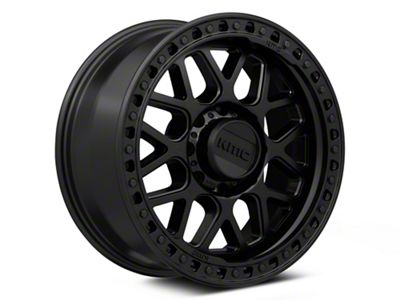 KMC GRS Satin Black 8-Lug Wheel; 17x8.5; 0mm Offset (11-14 Sierra 2500 HD)