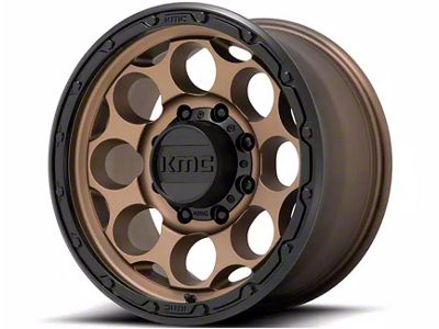 KMC Dirty Harry Matte Bronze with Black Lip 6-Lug Wheel; 17x8.5; 18mm Offset (07-13 Silverado 1500)