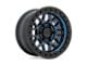 KMC GRS Midnight Blue with Gloss Black Lip 6-Lug Wheel; 17x9; 0mm Offset (07-13 Silverado 1500)