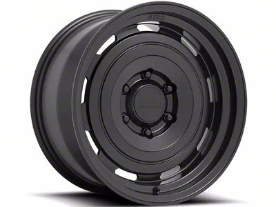 KMC Roswell Satin Black 6-Lug Wheel; 17x8.5; 18mm Offset (07-13 Silverado 1500)