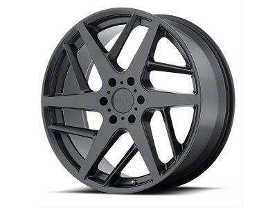KMC Two Face Satin Black 6-Lug Wheel; 22x9; 15mm Offset (07-13 Silverado 1500)