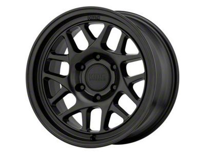 KMC Bully Ol Satin Black 6-Lug Wheel; 17x8.5; 18mm Offset (07-14 Tahoe)