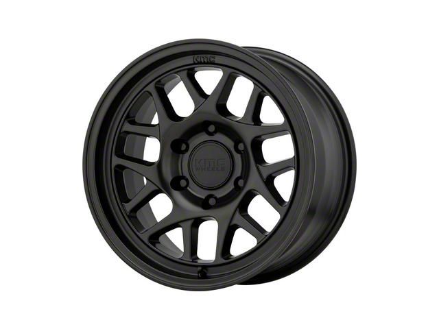 KMC Bully Ol Satin Black 6-Lug Wheel; 17x8.5; 18mm Offset (07-14 Tahoe)