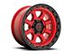 KMC Chase Candy Red with Black Lip 6-Lug Wheel; 17x9; -12mm Offset (07-14 Tahoe)