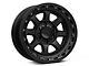 KMC Chase Satin Black with Gloss Black Lip 6-Lug Wheel; 17x9; 0mm Offset (07-14 Tahoe)