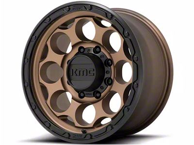 KMC Dirty Harry Matte Bronze with Black Lip 6-Lug Wheel; 17x8.5; 0mm Offset (07-14 Tahoe)