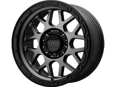 KMC Grenade Off-Road Matte Gray 6-Lug Wheel; 17x9; -12mm Offset (07-14 Tahoe)