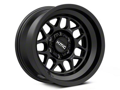 KMC Terra Satin Black 6-Lug Wheel; 17x9; -38mm Offset (07-14 Tahoe)