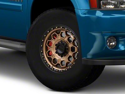 KMC Trek Matte Bronze with Black Lip 6-Lug Wheel; 17x8; 20mm Offset (07-14 Tahoe)