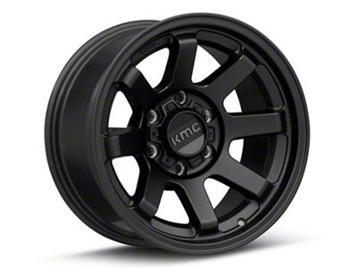 KMC Trail Satin Black 6-Lug Wheel; 17x8.5; 0mm Offset (07-14 Yukon)