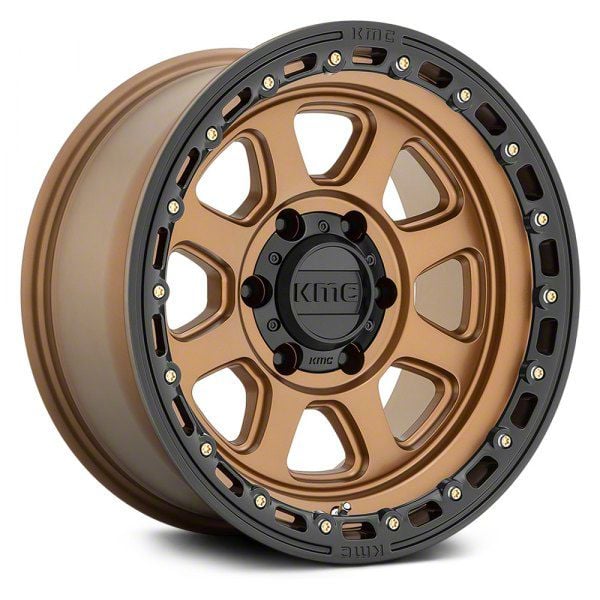 KMC Chase Matte Bronze with Black Lip 6-Lug Wheel; 20×9; 18mm Offset (09-14 F-150)