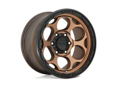 KMC Dirty Harry Matte Bronze with Black Lip 6-Lug Wheel; 17x8.5; 18mm Offset (09-14 F-150)