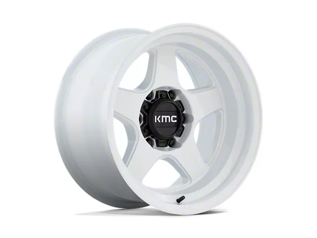 KMC Lobo Gloss White 6-Lug Wheel; 17x8.5; 18mm Offset (09-14 F-150)