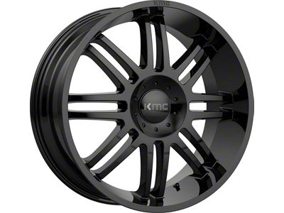 KMC Regulator Gloss Black 6-Lug Wheel; 20x9; 30mm Offset (09-14 F-150)
