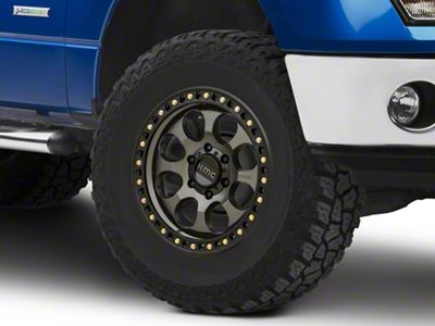 KMC Riot SBL Anthracite with Satin Black Lip 6-Lug Wheel; 17x9; -12mm Offset (09-14 F-150)