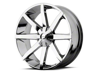 KMC Slide Chrome 6-Lug Wheel; 26x10; 28mm Offset (09-14 F-150)