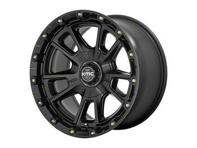 KMC Sync Satin Black 6-Lug Wheel; 17x9; 0mm Offset (09-14 F-150)