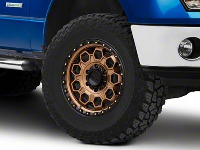 KMC Trek Matte Bronze with Black Lip 6-Lug Wheel; 17x9; 18mm Offset (09-14 F-150)