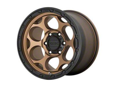 KMC Dirty Harry Matte Bronze with Black Lip 8-Lug Wheel; 17x8.5; 0mm Offset (10-18 RAM 2500)