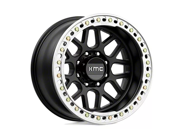 KMC Grenade Crawl Beadlock Satin Black 8-Lug Wheel; 20x10; -48mm Offset (10-18 RAM 2500)