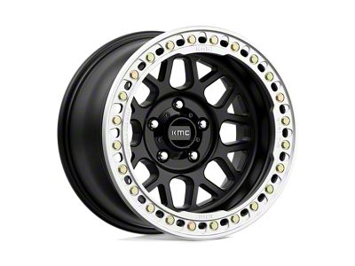 KMC Grenade Crawl Beadlock Satin Black 8-Lug Wheel; 18x9; 10mm Offset (10-18 RAM 2500)