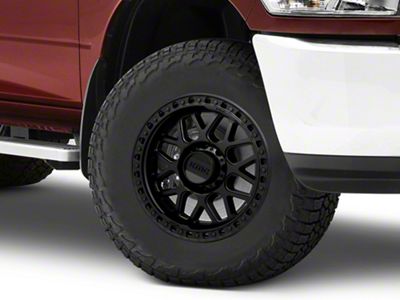 KMC GRS Satin Black 8-Lug Wheel; 18x9; -12mm Offset (10-18 RAM 3500 SRW)