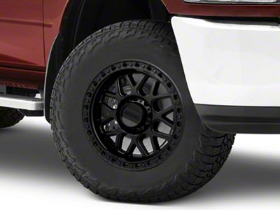 KMC GRS Satin Black 8-Lug Wheel; 18x9; 18mm Offset (10-18 RAM 3500 SRW)