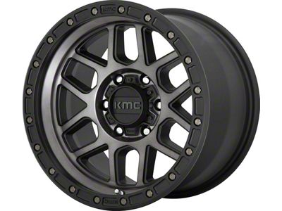 KMC Mesa Satin Black with Gray Tint 8-Lug Wheel; 18x9; 18mm Offset (11-16 F-250 Super Duty)