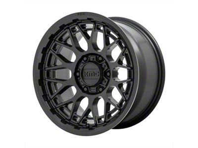 KMC Technic Satin Black 8-Lug Wheel; 20x9; 0mm Offset (11-16 F-350 Super Duty SRW)