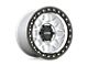 KMC GRS Machined with Satin Black Lip 6-Lug Wheel; 17x9; 0mm Offset (14-18 Sierra 1500)