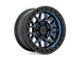 KMC GRS Midnight Blue with Gloss Black Lip 6-Lug Wheel; 17x8.5; 0mm Offset (14-18 Sierra 1500)